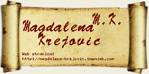 Magdalena Krejović vizit kartica